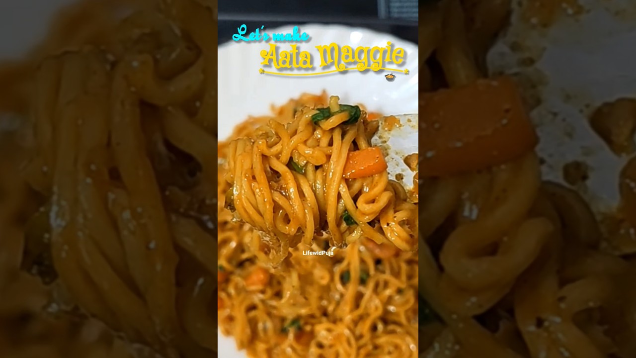 Aata Maggie masala recipe #dailyrecipe #lifewidpuja #aatanoodles #maggierecipe #recipe