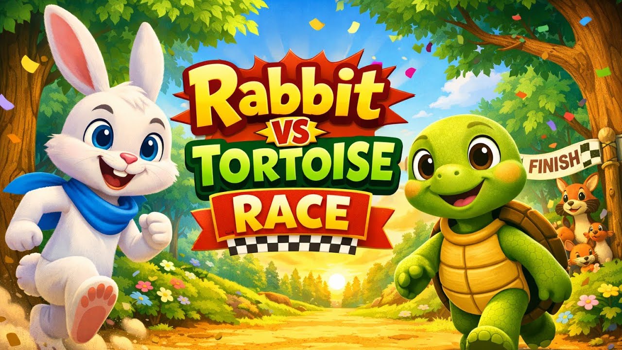 The Tortoise and Rabbit Race | Moral Story for Kids #RoarTales #RoarTalesN8N #RoarTalesStories