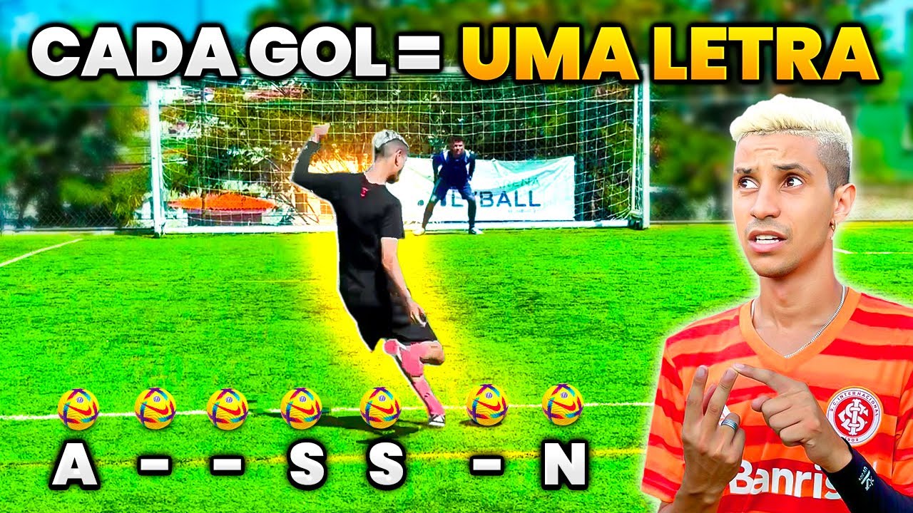 A CADA GOL DESBLOQUEIA A LETRA DO NOME DE UM GOLEIRO!