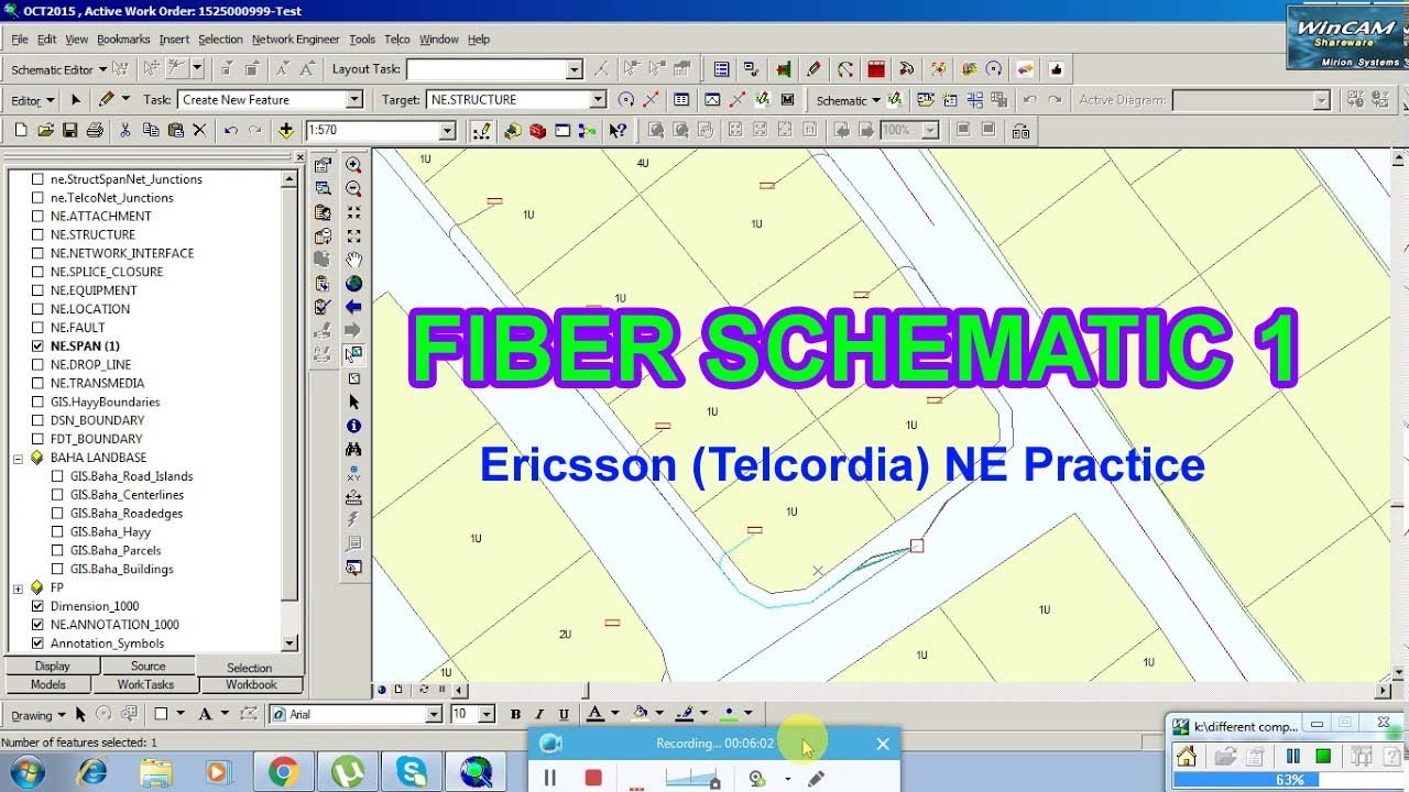 Ericsson (Telcordia) NE Practice | FIBER SCHEMATIC 1 | #29