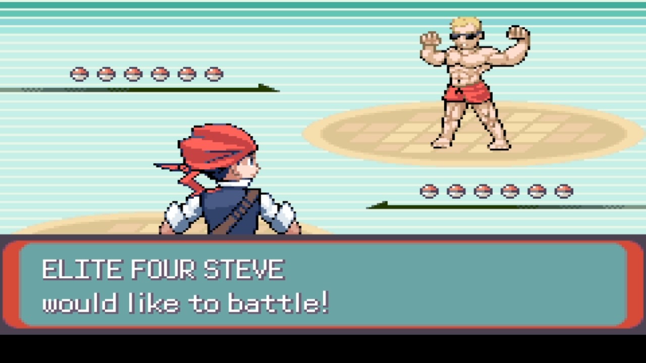 Pokemon Blackpearl Emerald - Elite 4 Member Steve