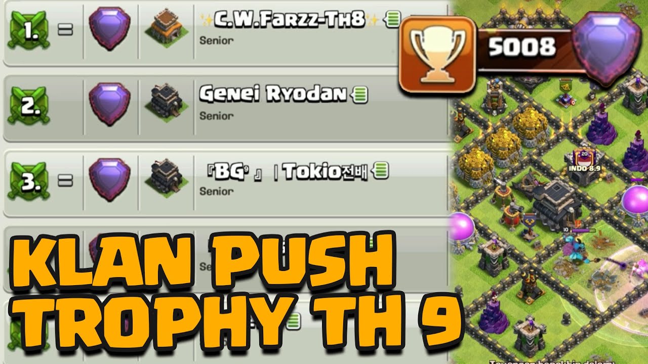 Klan ini isinya TH 9, Tapi Trophynya Tinggi Semua‼️