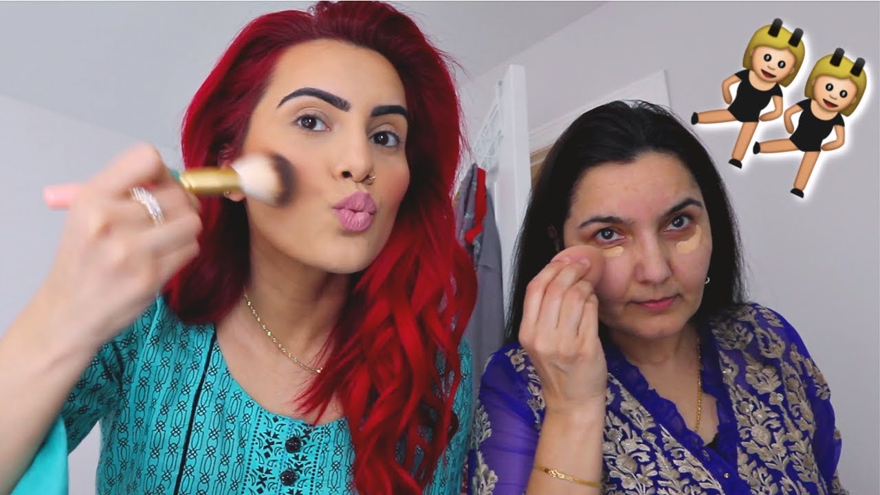 GETTING READY WITH MOM FOR A BROWN/DESI PARTY