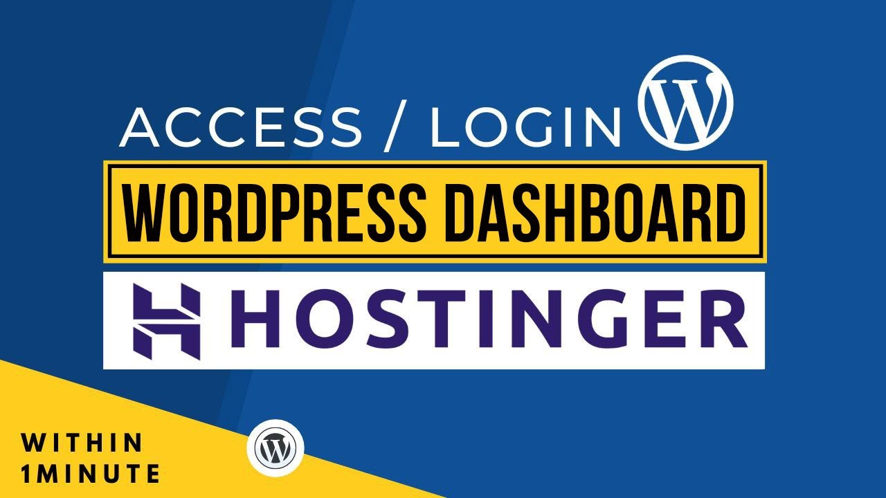How To Access WordPress Dashboard From Hostinger 2025 | Open WordPress Dashboard In Hostinger