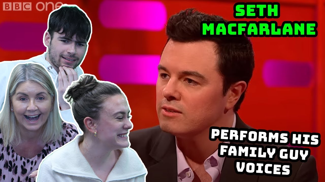 BRITISH FAMILY REACTS! Seth MacFarlane | Performs His Family Guy Voices!