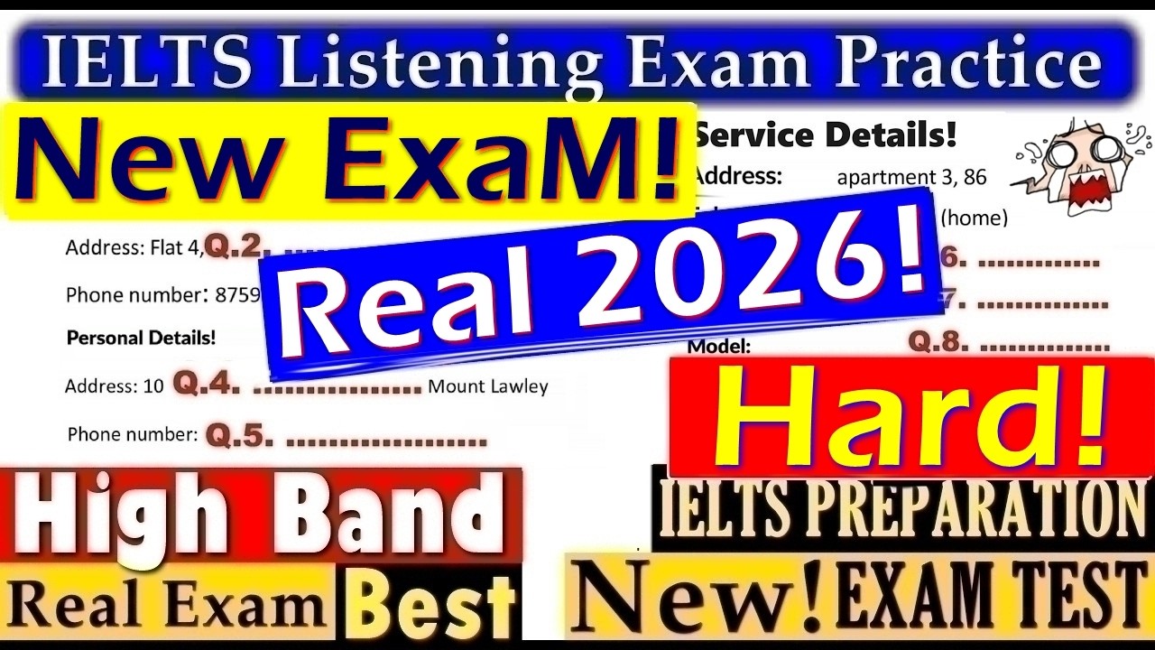 IELTS LISTENING PRACTICE TEST 2026 WITH ANSWERS | 20.09.2026