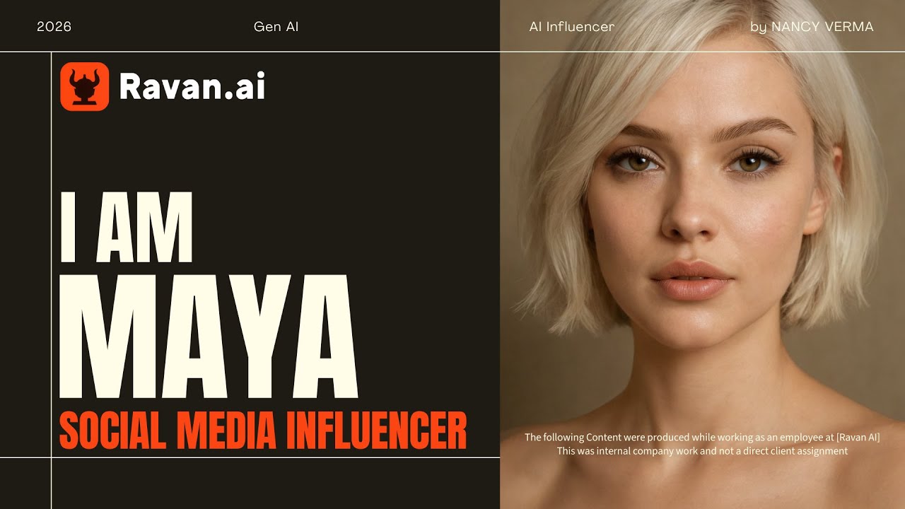AI Generated Social Media Influencer | Maya | Ravan AI