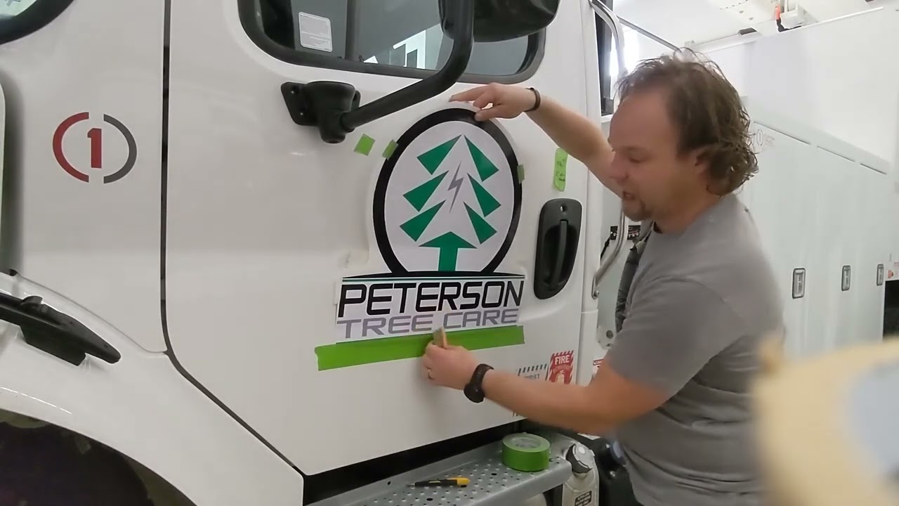 Truck Door Vinyl Installation - Step by Step - Side 1