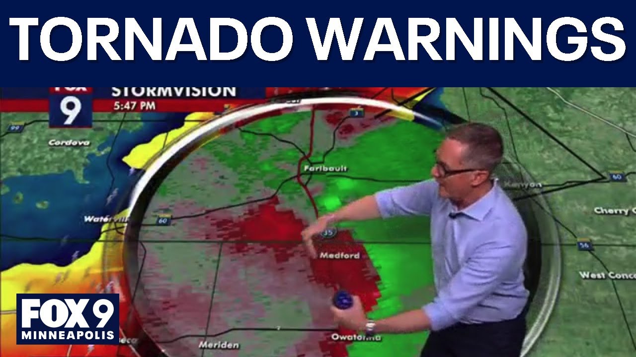 Tornado warnings issued in southern Minnesota