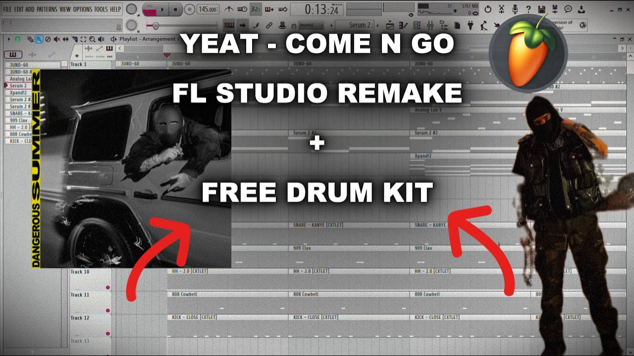Yeat - COME N GO | Fl Studio 2025 Remake | Beat Breakdown