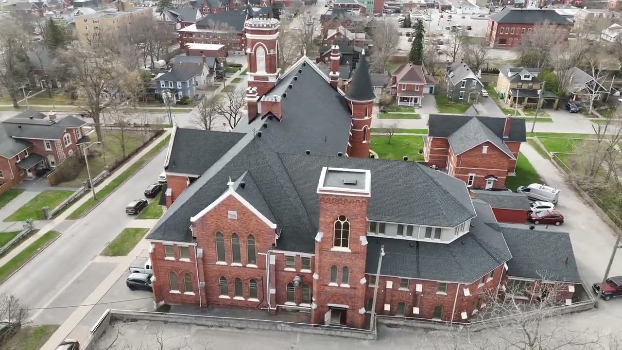 Over Orillia, Ontario, Canada