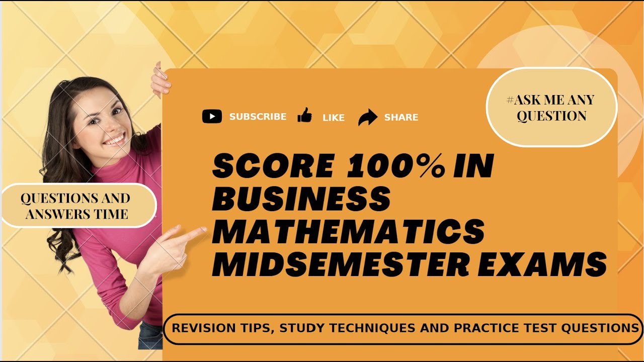 How To Pass Your Business Maths Exam (Tips & Tricks)