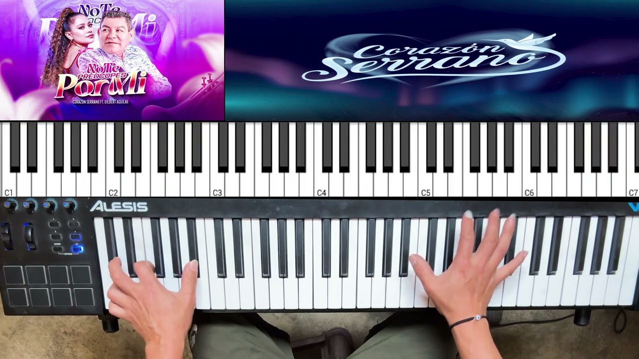 NO TE PREOCUPES POR MÍ - corazón serrano TECLADO COMPLETO