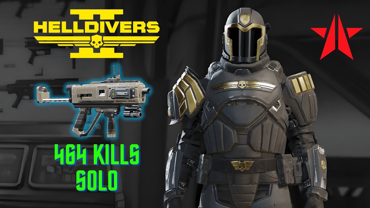 Helldivers 2: Bots Solo Max Difficulty - Ballistic Shield & Heavy Machine Gun Build (Deathless)