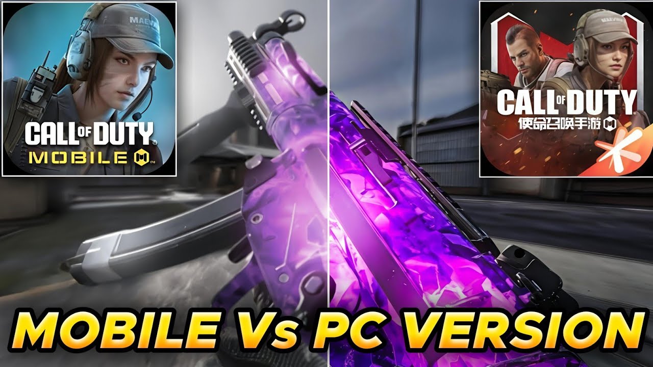 COD Mobile Vs COD Mobile PC Version - Max Graphics Comparison !!
