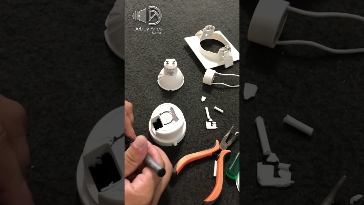 Como recuperar spot de led queimado - Lustres Debby Artes