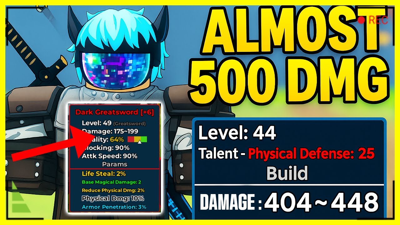 Dungeon Leveling: INSANE Warrior Build | Almost 500 DMG | Roblox OP Guide