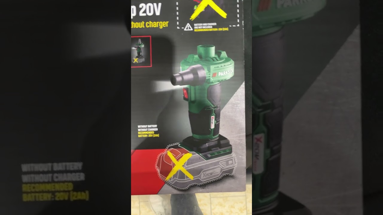 Lidl Parkside cordless air pump 20V - can this really blow something? #lidl #parkside # air blower