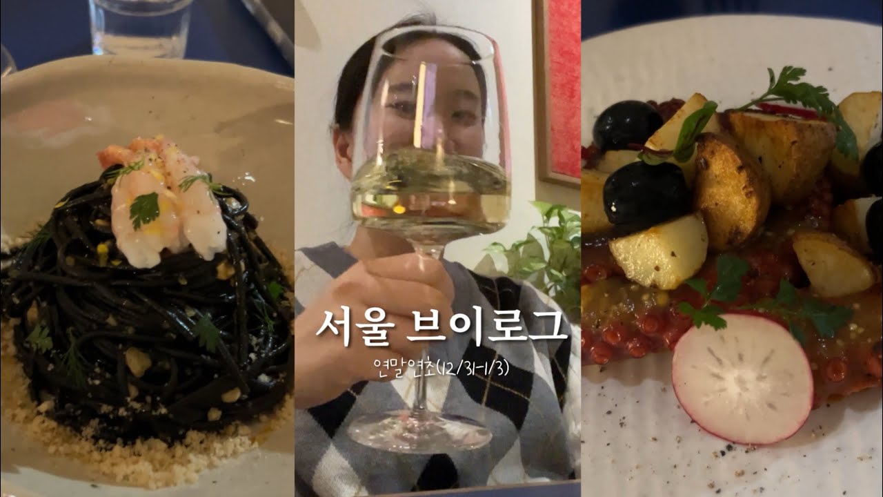 연말연초 서울 브이로그(한국어 듣기평가 수준으로 말 많음)