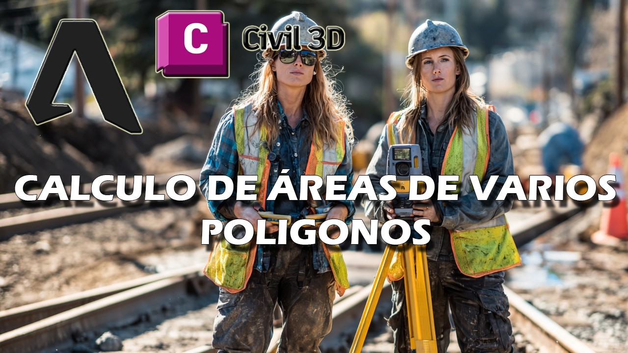 CALCULO DE ÁREA DE VÁRIOS POLIGONOS CIVIL 3D
