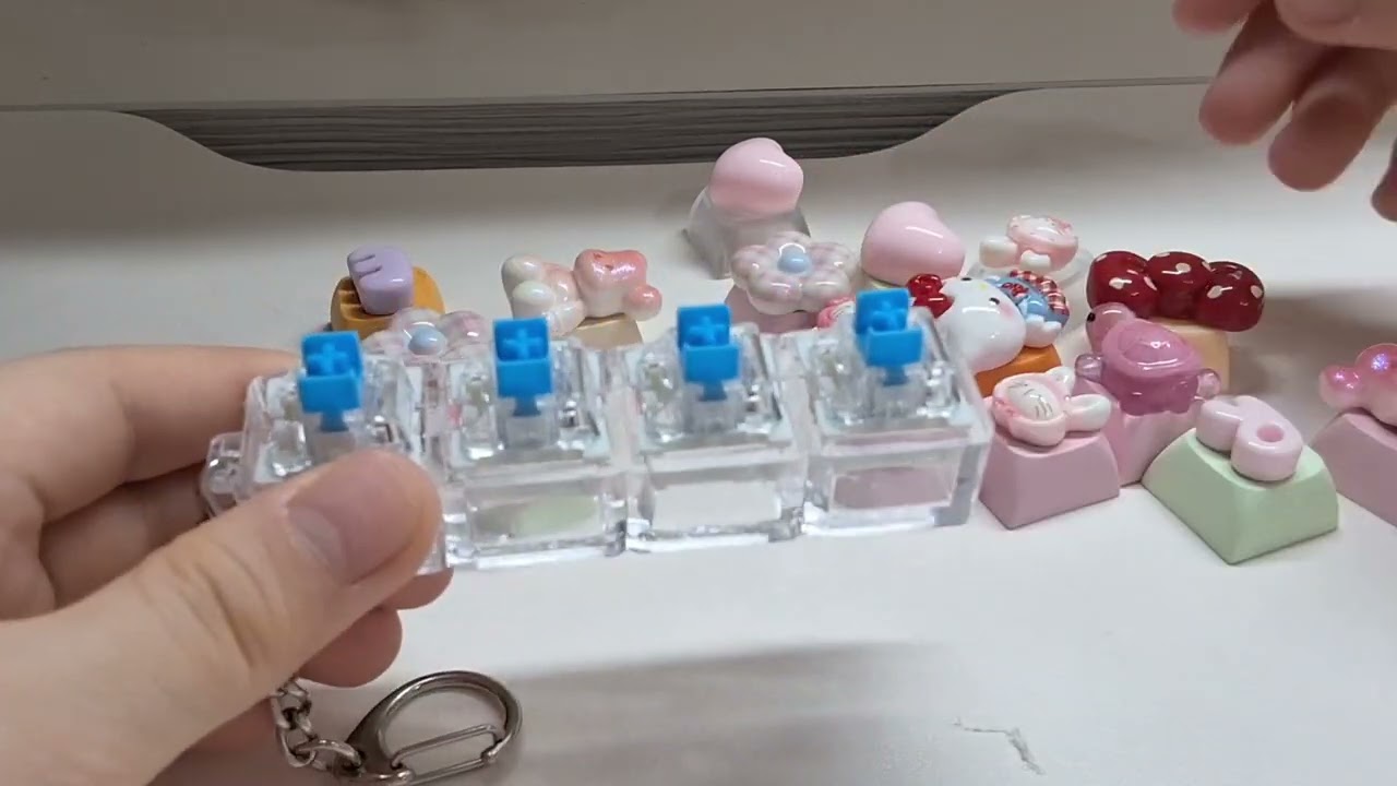와..드뎌 기다리고 기다리던 첫 키캡!!#asmr#키캡#인형계#브이로그