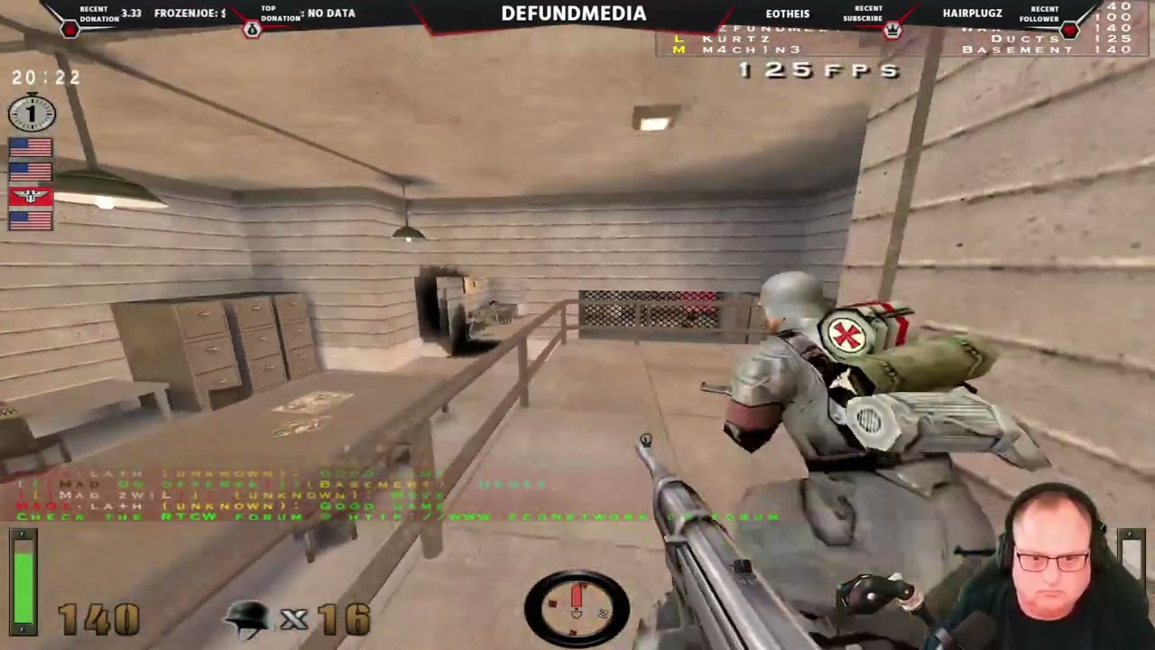 Playing  Return To Castle Wolfenstein Multiplayer in 2024 On Server ECGN .