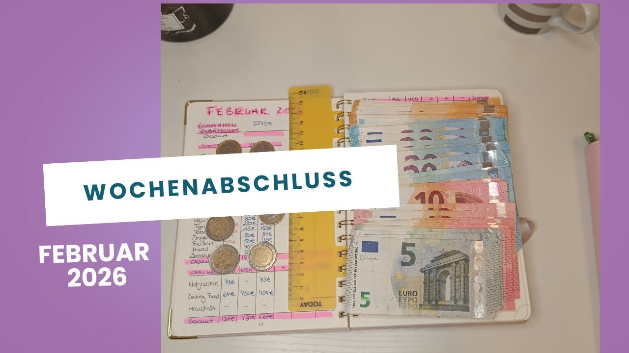 Februar 2026 | Wochenabschluss | echte Ausgaben vom Familienbudget | Spartöpfe besparen 💪🏻