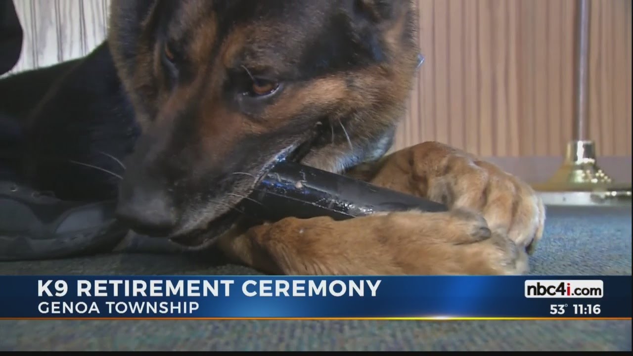 K9 retirement ceremony
