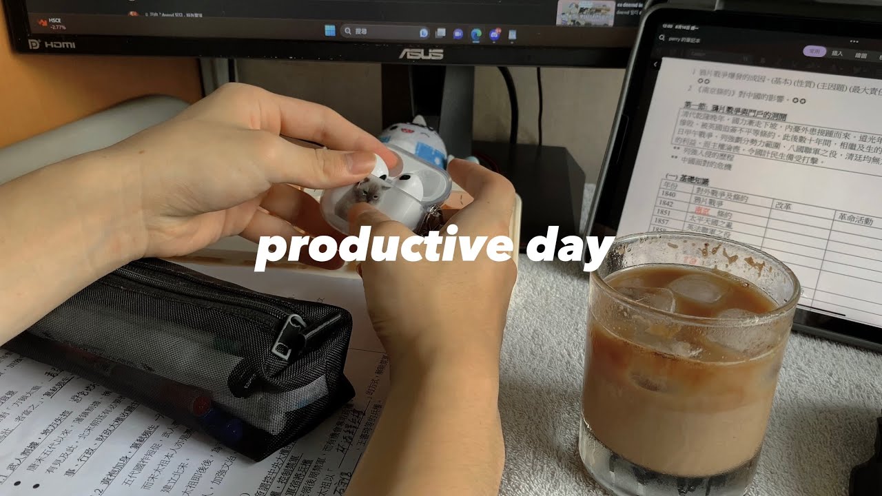 Study vlog | productive day in my life | studying for DSE exam | note taking & cooking | summer day