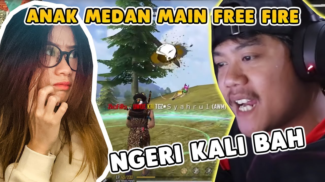 REACT BUDI01 GAMING KETIKA ANAK MEDAN MAEN FREE FIRE! IKUTAN GILA 😂