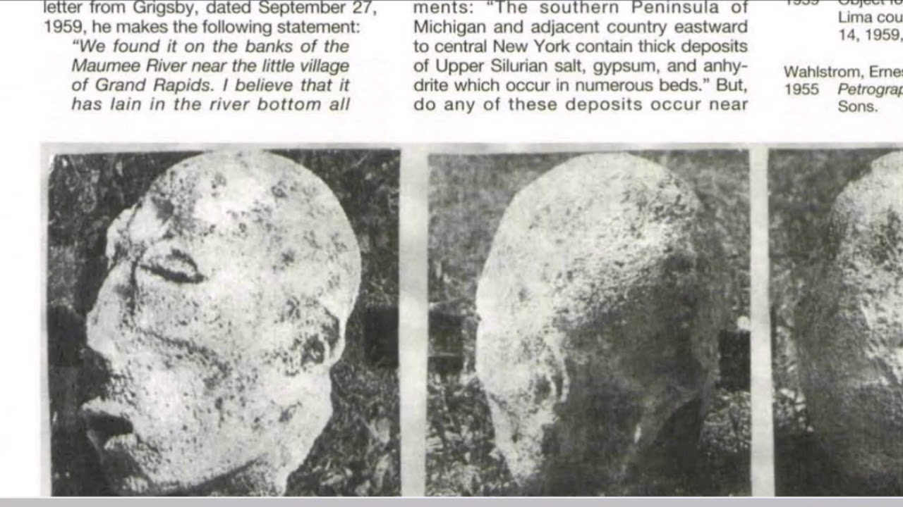 Lost History Special ~ Mystery Head Of The Maumee River - Ohio, 1959