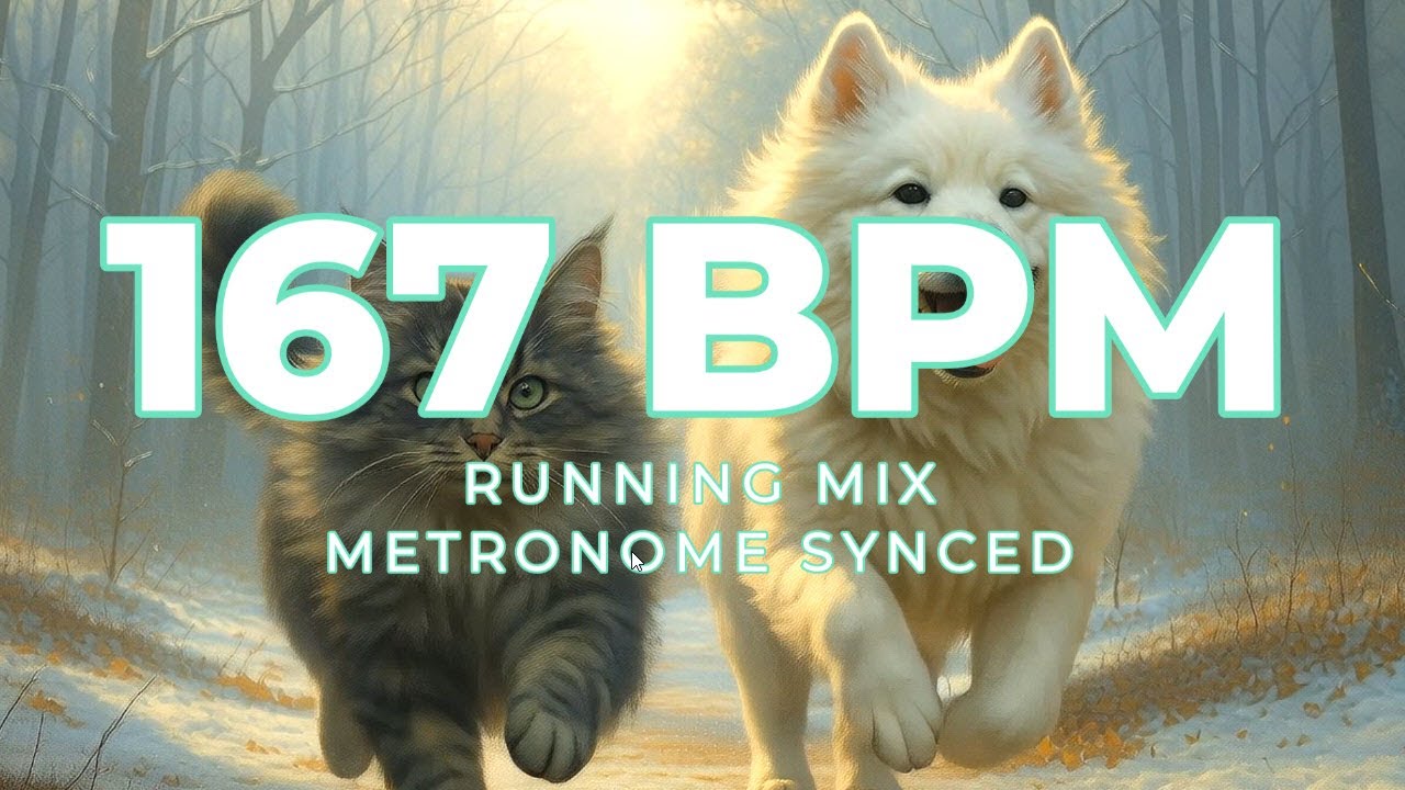 167 BPM Running Mix | 1Hour | Metronome Synced | Rock, Metal, Epic, EDM, Punk Mix