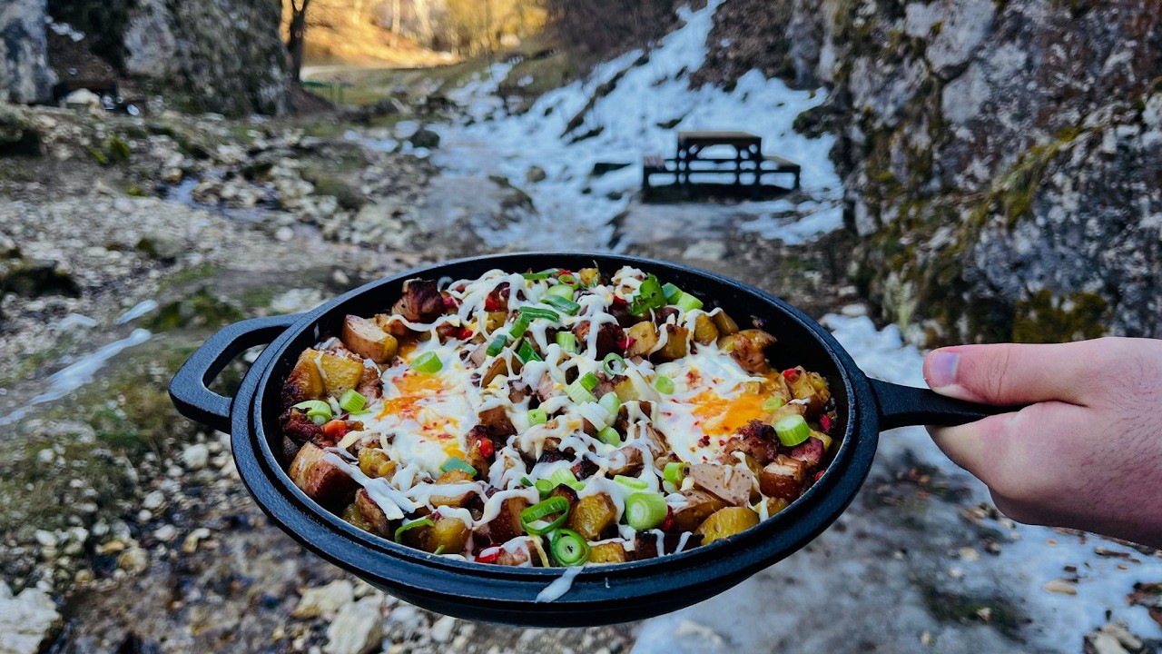 Cheesy Bacon Hash and Tiramisu Make a Great Combo