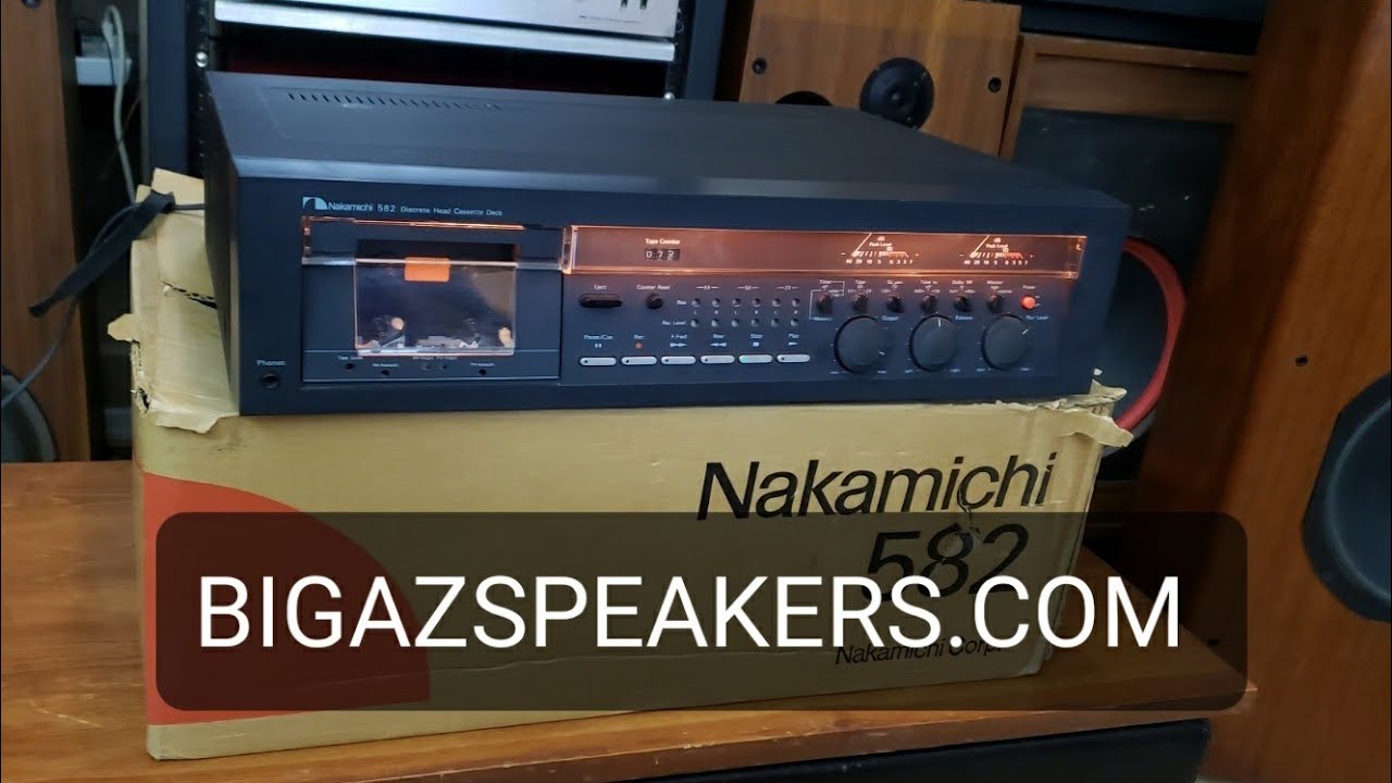 Nakamichi 582 Cassette Deck Quick Demo - BIGAZSPEAKERS.COM
