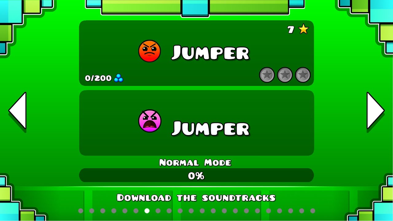 Geometry Dash 1.0 vs 2.1