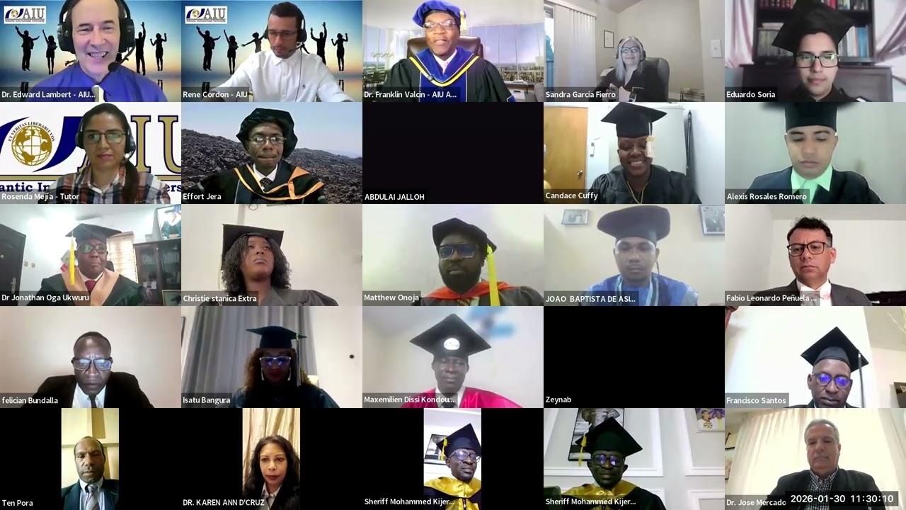 AIU Virtual Graduation January 2026