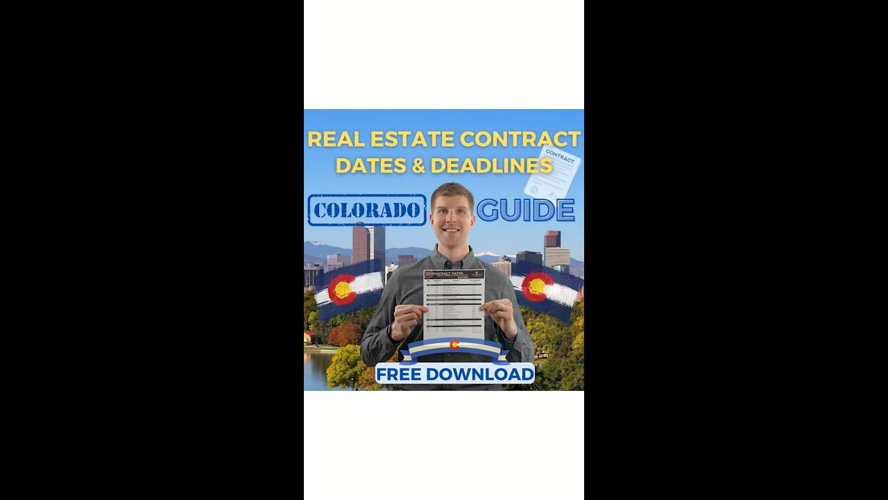 Colorado Real Estate Contract Dates And Deadlines Guide (FREE Download)