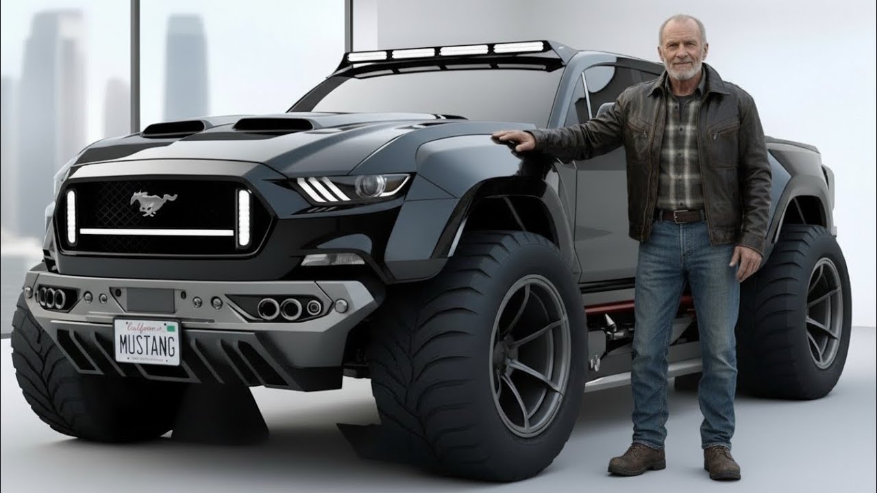 Обзор пикапа Ford Mustang 2026-2027 годов выпуска (бензиновый и гибридный варианты) &ndash; мощь и прак...