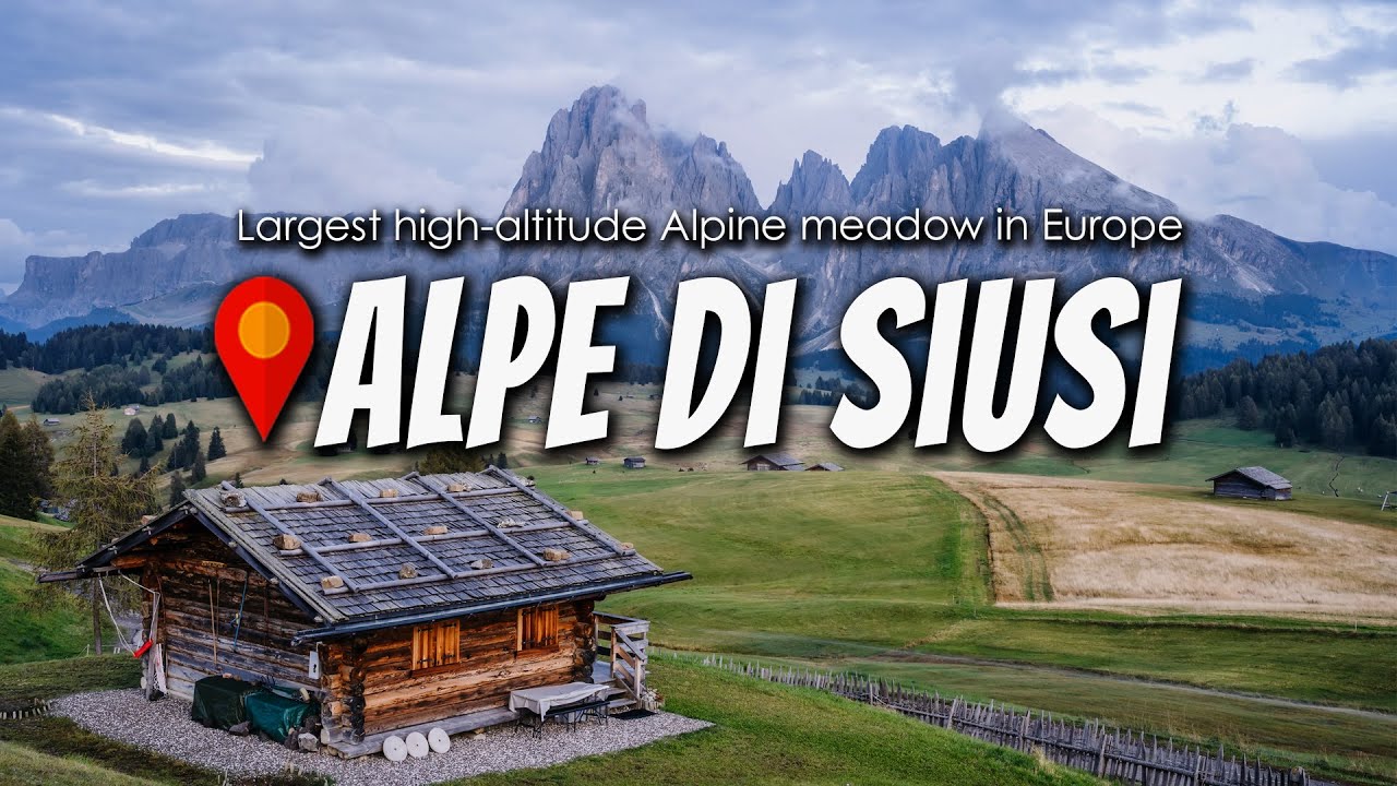 Majestic Dolomite peaks from Alpe di Siusi, Italy