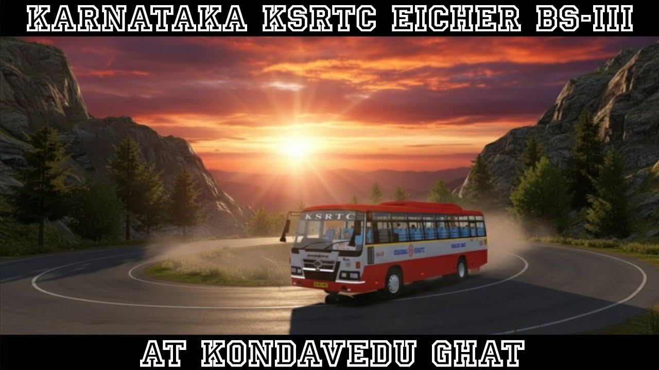 🏔️Mountain Beast: Karnataka KSRTC at Kondavedu Ghat🚍