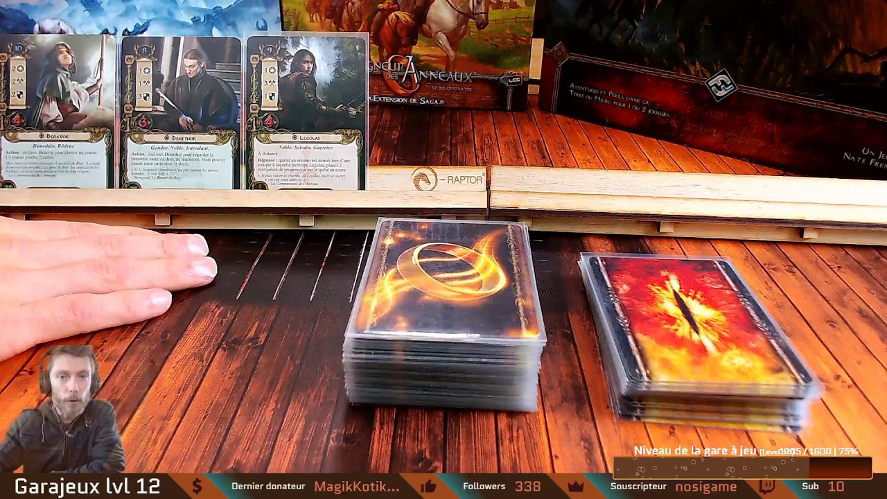 Seigneur des anneaux - Le jeu de Cartes - La partie - Avec Shep à la Garajeux