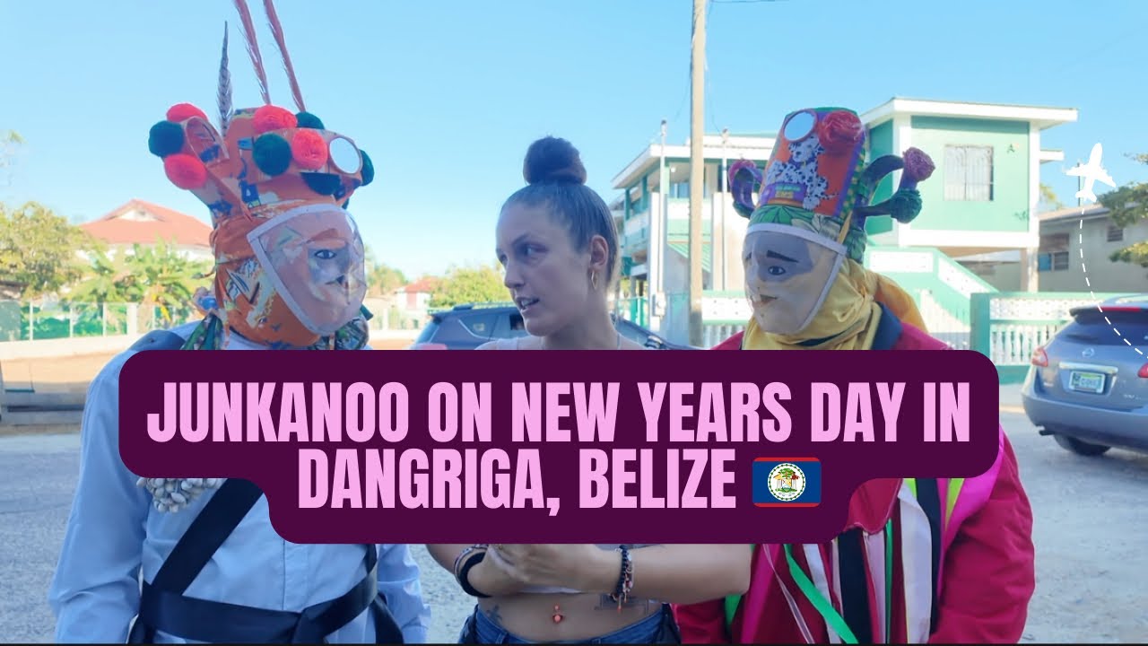 🇧🇿Джунану в новогодний день в Дангриге, Белиз 🌴 Интервью с местным предпринимателем из племени Га...