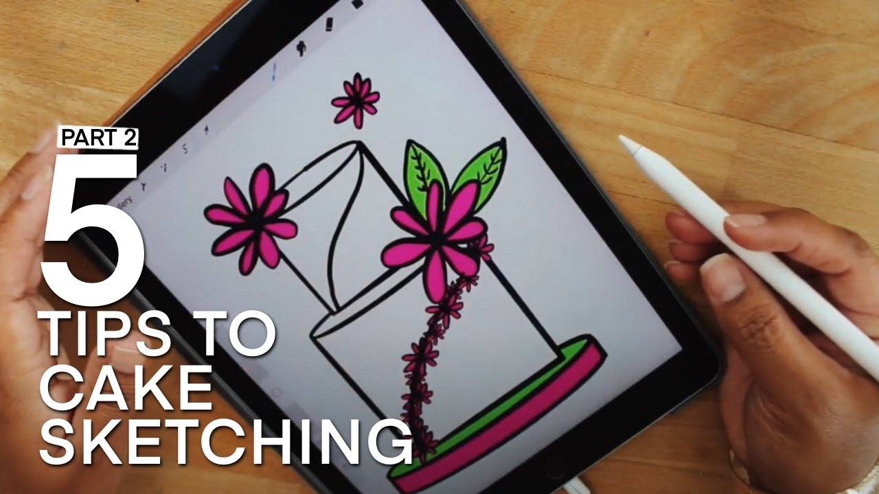 5 Simple Tips To Sketch Your Cakes Part 2 | Procreate
