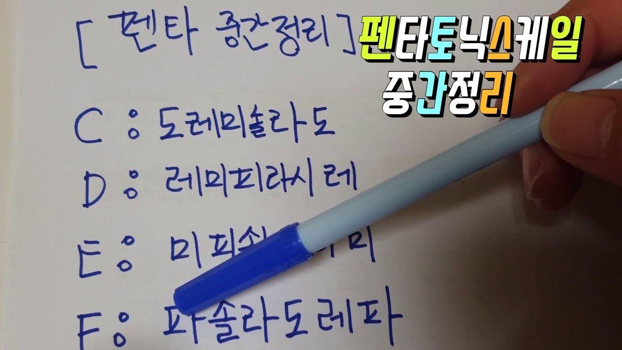 메이저펜타토닉중간정리 시간입니다 sax (레슨상담01063016175) (경남마산)