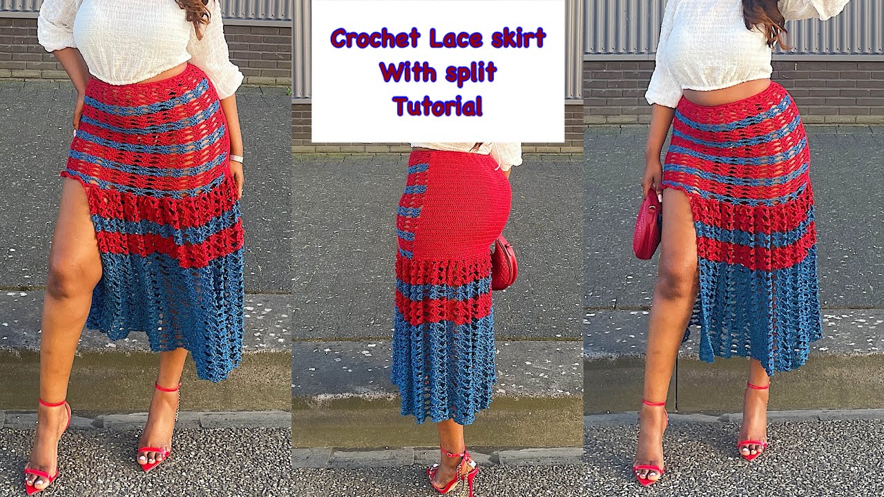 How to Crochet lace skirt|| Detailed tutorial|| Mihankushea