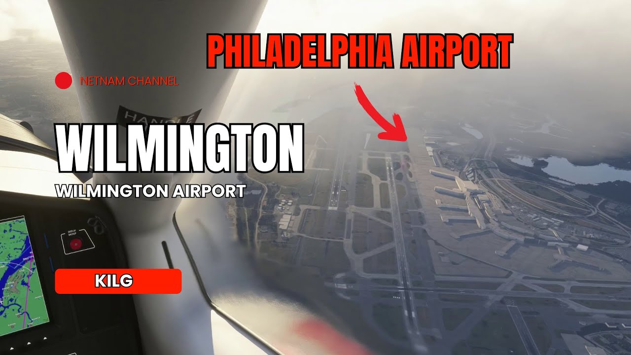 Landing in Wilmington Delaware | Wilmington Airport (KILG) #wilmington #landingvideo #delaware