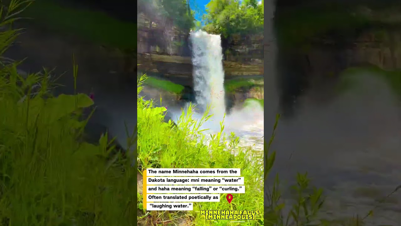 Minnehaha Falls 😄 #youtube #Minneapolis #shorts #travel #fyp #trending #youtubeshorts