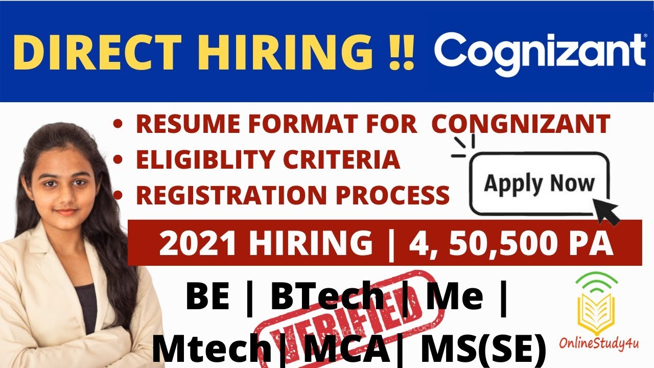 Cognizant off-campus 2021 Hiring | Congizant GenC hiring  | Any graduation | Salary 4.5 LPA