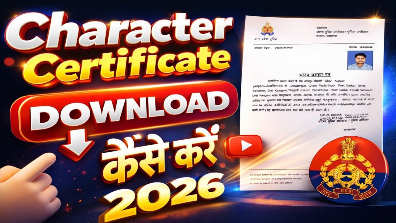 Character Certificate कैसे Download करें, How To Download Character Certificate  #policeverification
