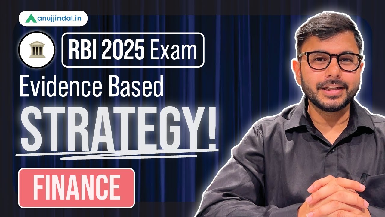 RBI Grade B 2025 Finance | RBI Books | Finance Syllabus | Preparation Strategy 2025 | Anuj Jindal